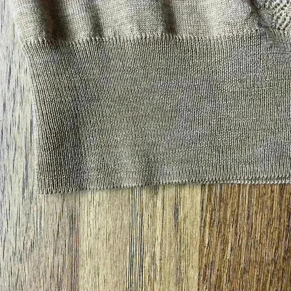 J. Crew Wool Ruffle Mock Neck‎ Pointelle Sweater Holiday Coquette Boho Sz XS - Picture 7 of 9